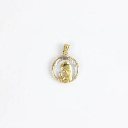 V. Niña Cristal 12mm oro amarillo